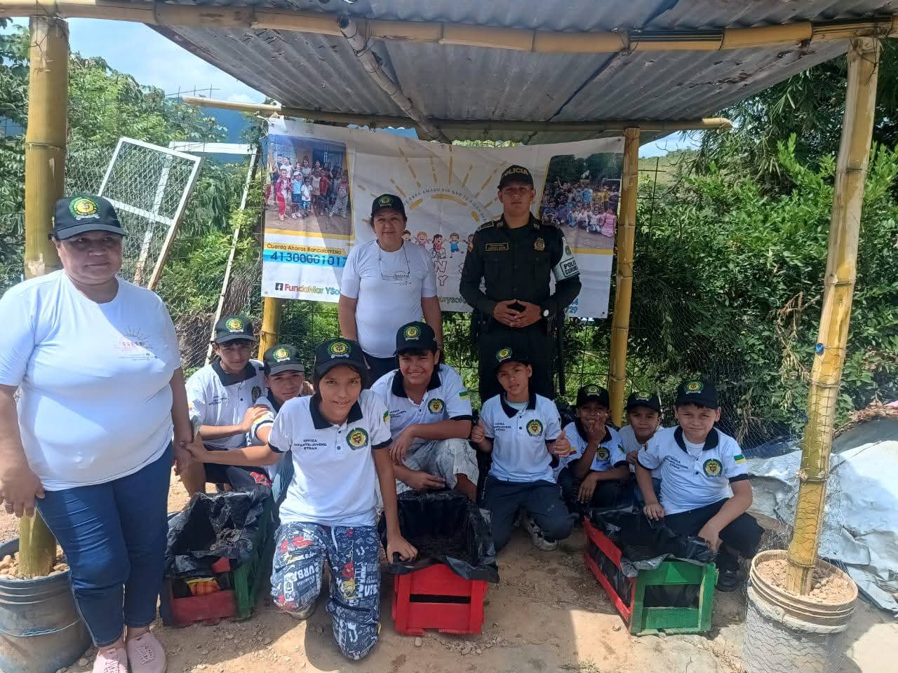 Huerta productiva en Melgar: niños rurales cultivan valores y conciencia ambiental