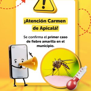 ¡ALERTA SANITARIA! Confirmado primer caso de fiebre amarilla en El Carmen de
